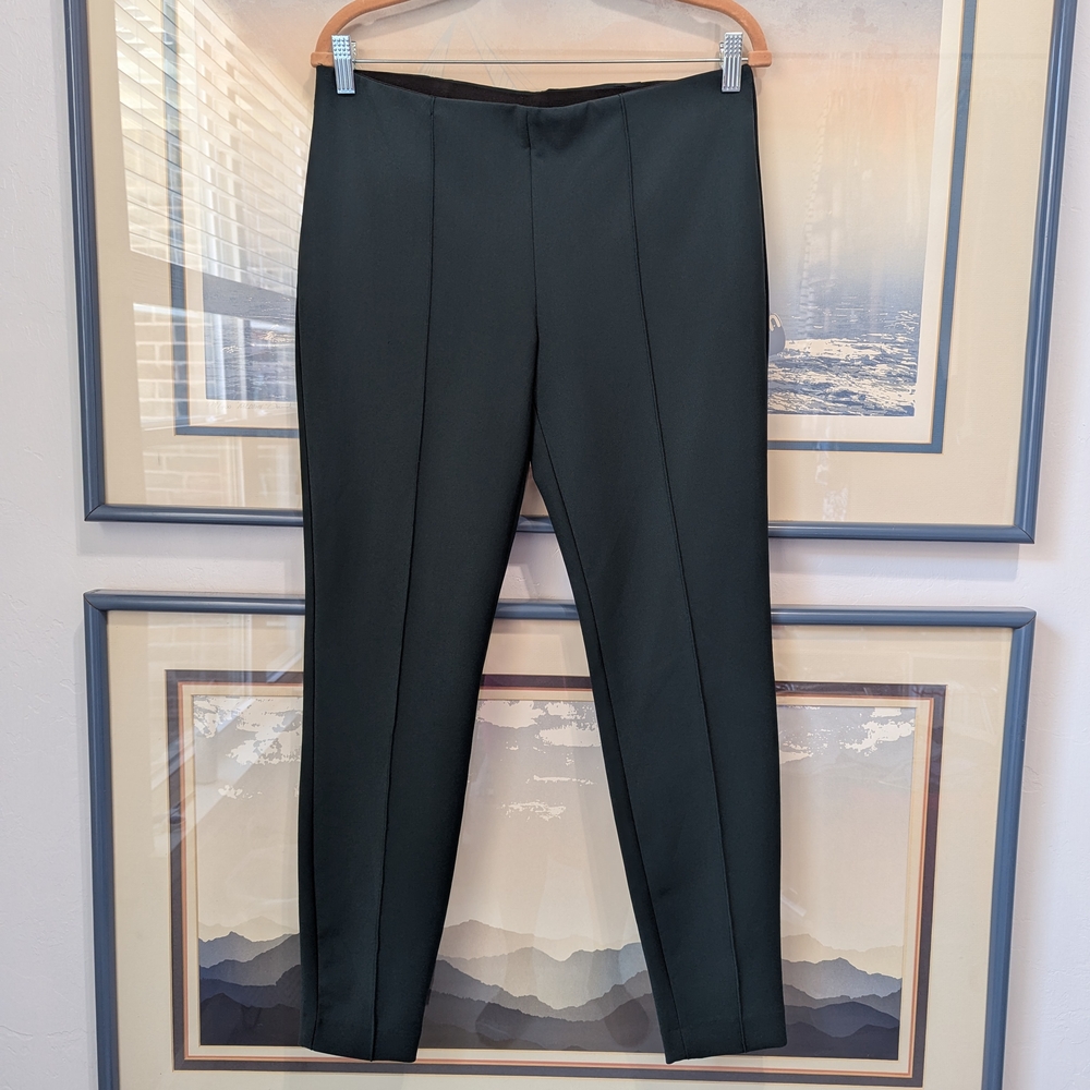 Express Charcoal Green Dress Pants Tailored Look Skinny Size M